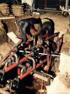 New bespoke valve pits, dug and installed for heating at Priory Green, North London (1)
