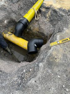 Installation of MDPE Underground pipe 2